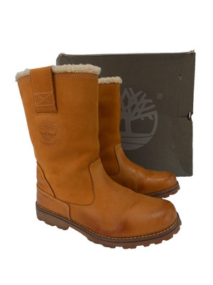 Timberland halbhohe Stiefel UK 5 hellbraun Leder wasserdicht Smartwool Innensohle Damen Junge