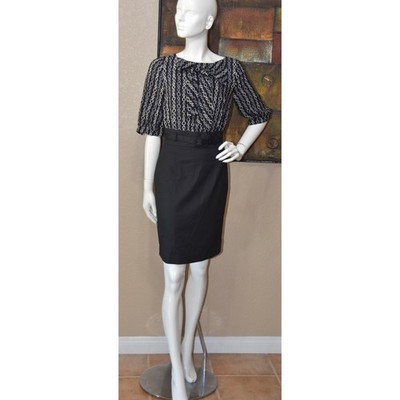 Trina Turk Chain Link Print Designer Business Office Sheath Dress Size 2 NEW!!!