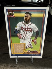 2026 Topps Series 1 Ozzie Albies 1991 Game Used Bat Relic #91R-OA Braves