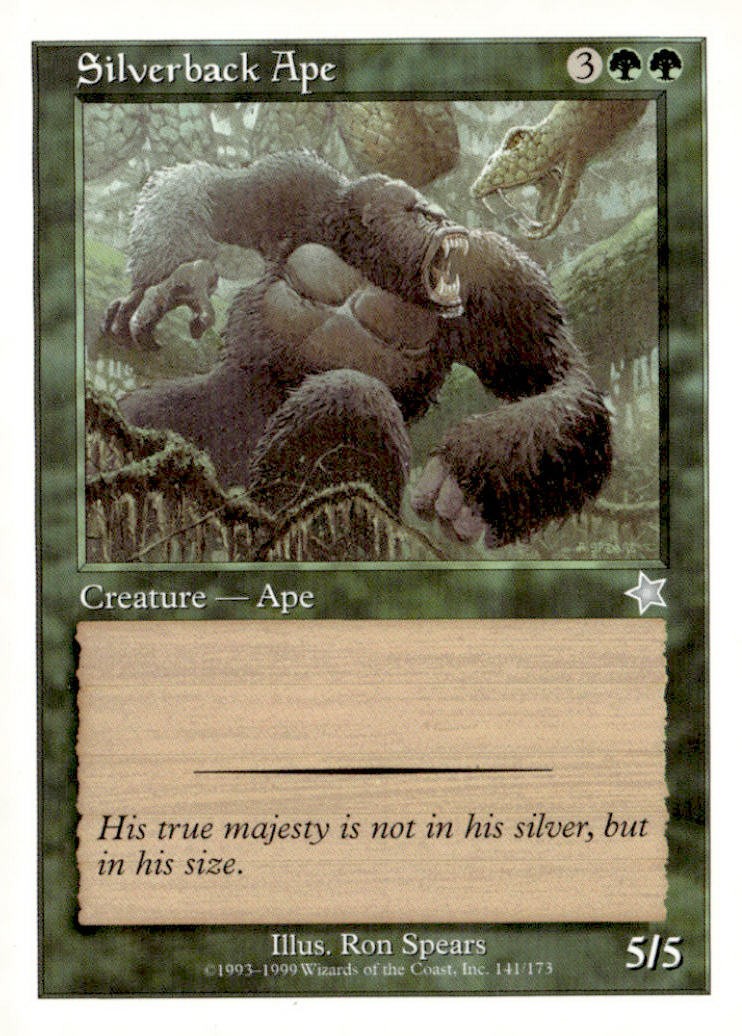 Starter 1999 #141 Silverback Ape