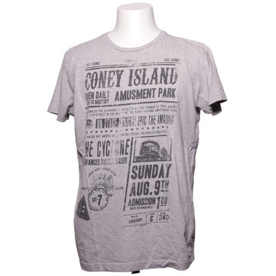 Jack & Jones Jeans Intelligence, T-shirt, Größe: L, Grau, Baumwolle, Print #E65