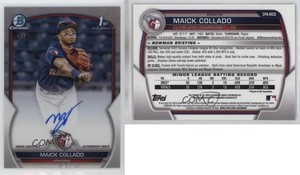 2023 Bowman Chrome Prospect Auto Refractor /499 Maick Collado #CPA-MCO Auto