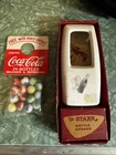 Vintage Coca-Cola 1950s The Starr Bottle Opener W/ Cap Catcher And New Marbles