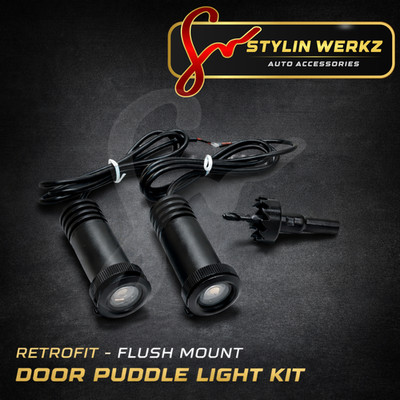 2 Pcs LED Door Puddle Light Retrofit Kit for CS Shelby Cobra | Flush Mount