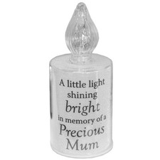 Image of Thoughts of You Memorial Candle Light with Wording - Mum
