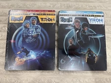 Tron (1982) & Tron Legacy Steelbook: 4K, Blu-Ray, Digital New Sealed SHIPS IN 📦