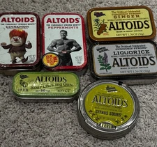 Sealed Altoids Tins Rare And Discontinued - Ginger, Bodybuilder, Heat Meister