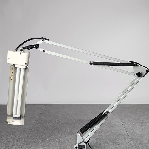 LEDU Type 610 Schreibtischlampe Klemmleuchte Schwankarm Vintage Sweden 11 Watt