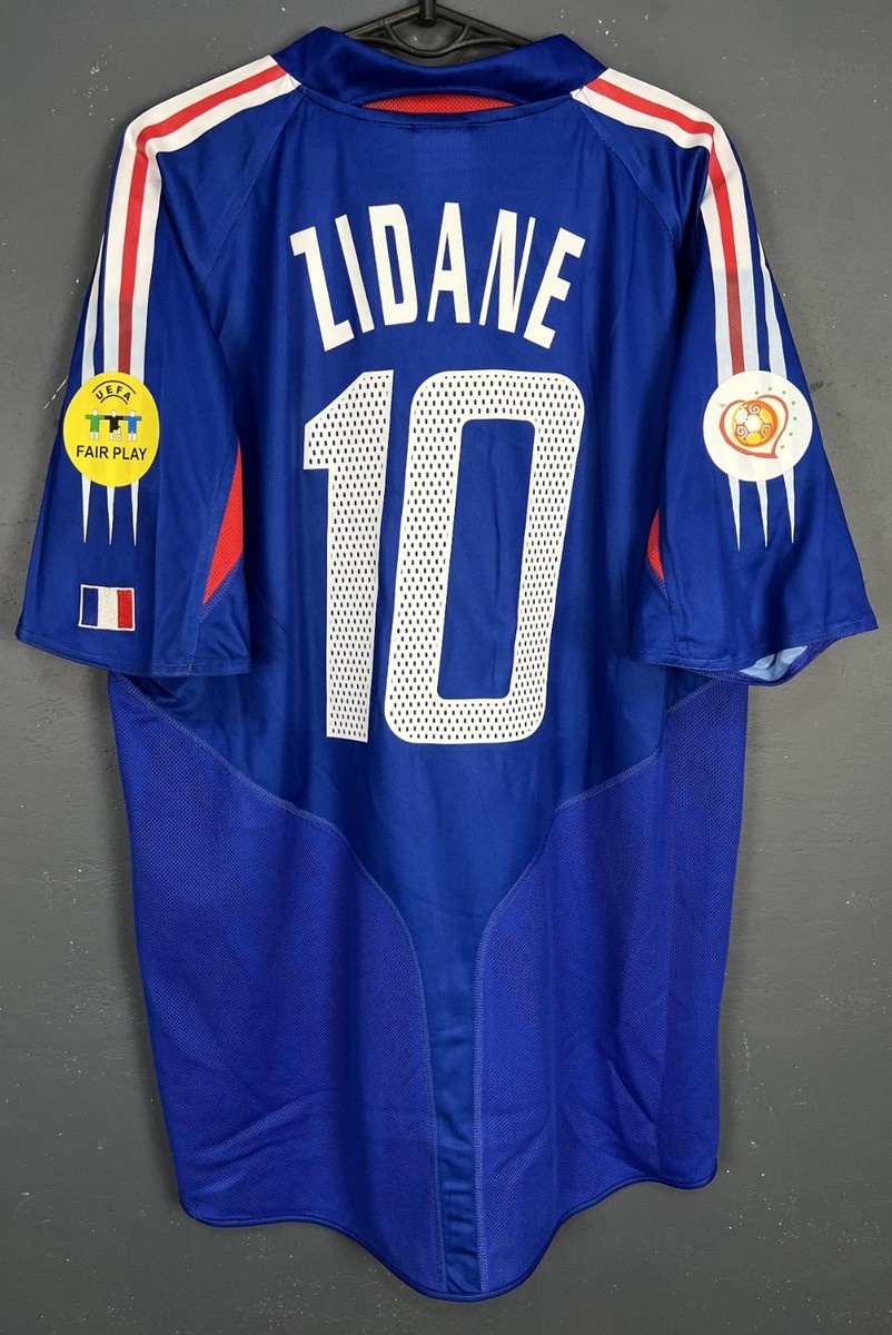 MEN'S FRANCE NATIONAL 2004/2006 ZIDANE #10 FOOTBALL SOCCER SHIRT
