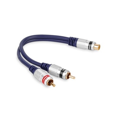 ADAPTER T-VERBINDER Cinch-BUCHSE - 2x Cinch-STECKER VITALCO (A3)