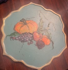 Vintage Hand Painted Wooden Wall Art