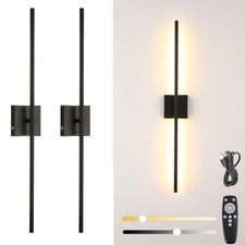Battery Operated Wall Sconces With Remote Control Set of Two USB Rechargeable