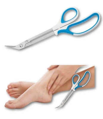 FIRST AID ONLY® Nagelschere für Fußnägel Fußnagelschere extralang für Senioren Edelstahlklingen