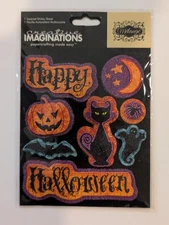 Happy Halloween Black Cat Pumpkin Scrapbooking Stickers By Creative Imaginations