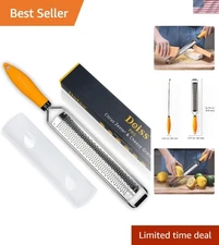 Heavy-Duty Citrus Zester & Cheese Grater - Easy Clean Razor-Sharp Blade Included