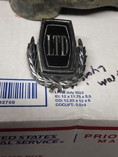 1973 - 1975 Ford Ltd Roof Panel Emblem D3ab-65517a56-ac Black Chrome Long Time