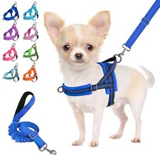 Lukovee No Pull Dog Harness and Leash Set, Soft Padded Small Dog Harness, Nec...