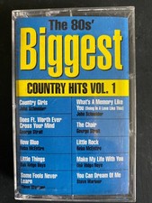 Various The 80s' Biggest Country Hits Vol. 1 Cassette 1988 MCA Records