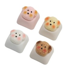 Themed Resin Keycaps With Puppy Designs For Personalizing Mechanical Keyboards