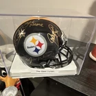 Pittsburgh Steelers Steel Curtain Autographed Helmet Mounted Memories