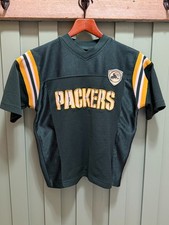 Vintage Green Bay Packers Youth Jersey Retro Throwback #21 "Established 1921" M