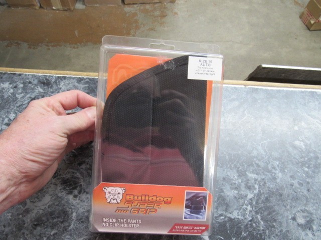 Bulldog Super Grip Size 19 Inside Holster Fits Most Autos 2-5” Barrels w/laser