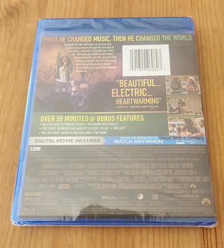 Bob Marley: One love BLU-RAY+DIGITAL CODE NEW SEALED WITH SLIPCOVER ...