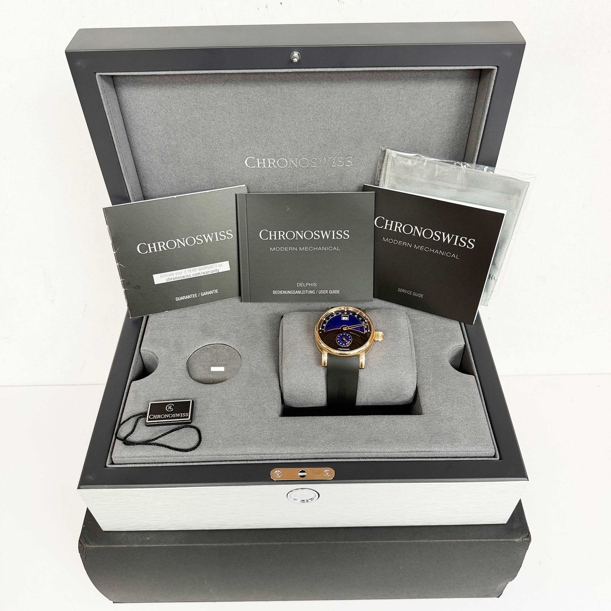 Chronoswiss Delphis Oracle Ch-1421.1-Blbk 42MM Blue Black 18K Rose