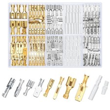 150 Pcs 2.8/4.8/6.3mm Quick Splice Male and Female Wire Spade Connectors, Wir...