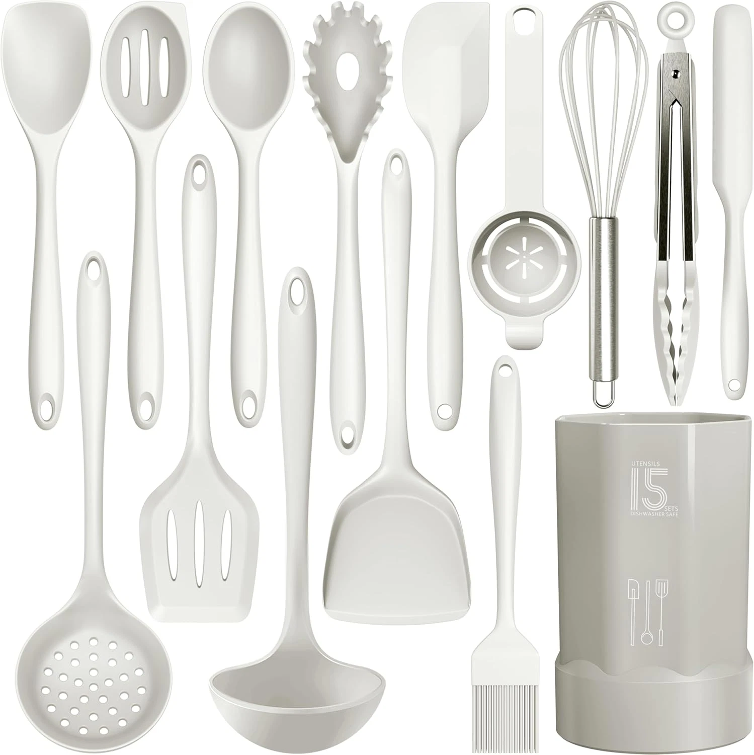 Silicone Cooking Utensils Set - 446°F Heat Resistant Silicone Kitchen Utensils,S
Opens in a new wind