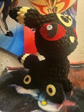 Handmade Pok mon Stuffed Crochet Plushie Amigurumi; Umbreon Crochet Doll