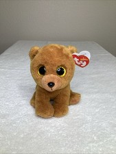 Ty Beanie Baby - Brownie the Teddy Bear, Glitter Eyes, MWMT Stuffed Animal Toy