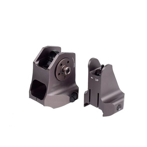 Tactical Low Profile Metal Sights Iron Front & Rear Set High Qualiy Black - Picture 4 of 20