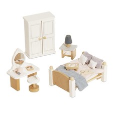 Le Toy Van - Wooden Daisylane Master Bedroom Dolls House Accessories Play S...