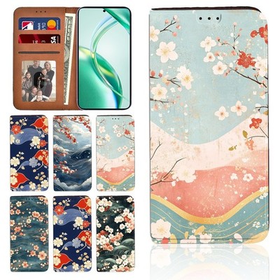 Ozean Wellen Muster Leder Cover Case für Honor 9X/200/400/X5b/X7/X8/X9 Handy