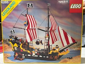 1989 LEGO 6285 VINTAGE Pirates Black Seas Barracuda Near Complete w/Book & Box