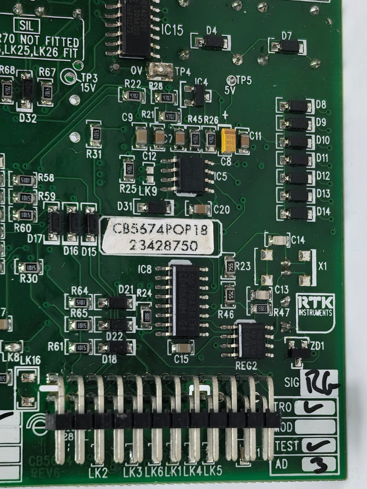 RTK INSTRUMENTS CB5674POP18 RTK INSTRUMENTS CB5674POP18 PCB BOARD 2