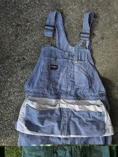 Vintage OSHKOSH B'OSH Overalls 36x28 Striped Vestbak Union Made Sanforized Apron