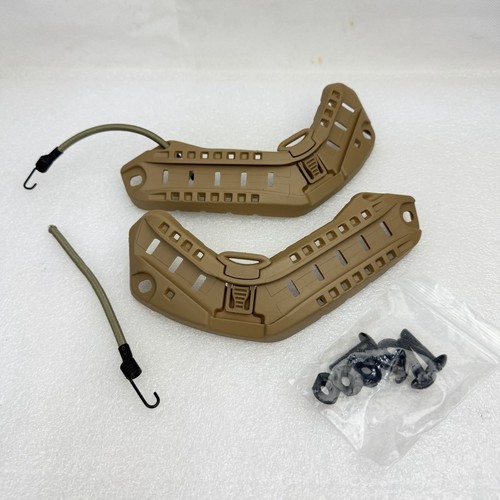 Used Coyote Skeleton Legacy FAST High-Cut Rails For Ballistic Combat Helmet ARC