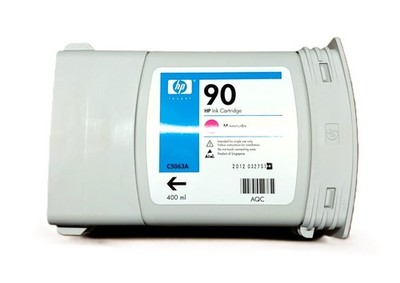 HP original 90 magenta 400ml C5063A DesignJet 4000 4500 Serie DATUM 2012
