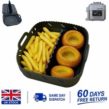 Magla Air Fryer Silicone Liner with Divider for Ninja Speedi 10 in 1 5.7L etc.
