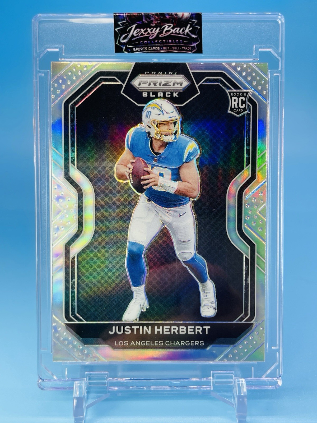 Justin Herbert Panini Chronicles Prizm Black #PB3 Silver
