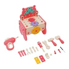 62pcs Kids Construction Tool Toy Set Toddler Construction Tool Set