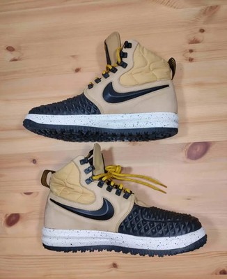 ★未使用　NIKE　ナイキ　AIR FORCE 1 DUCKBOOT DJ161 Nike Lunar LF1 Air Force 1 Duckboot '17 Metallic Black Tan Mens Sz