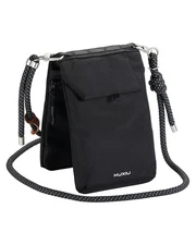 KUXIU Crossbody Bag Passport Holder for 6.9" iPhone Max, Keys, Earphones, Cards