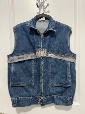 Vintage Guess 90 s Denim Full Zip Mens Vest Size Small