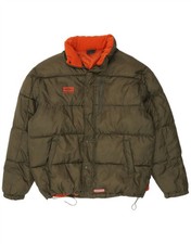 Umbro Mens Hooded Padded Jacket UK 44 2XL Kha...