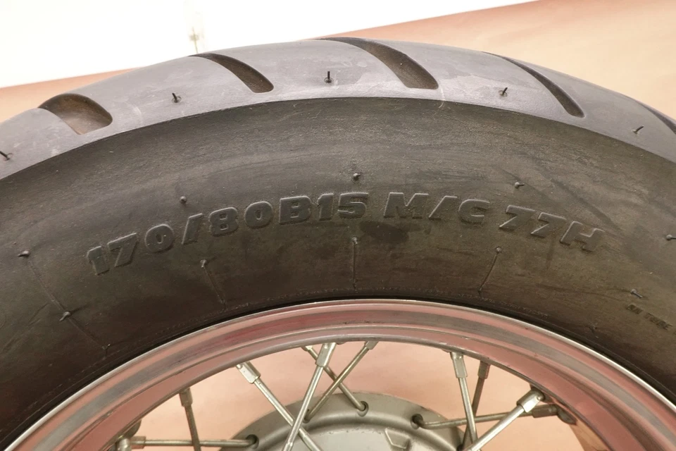 2005-2009 SUZUKI BOULEVARD C50 VL800 Rear METZELER Tire Rim Wheel 170/80 B15 - Image 3 of 4