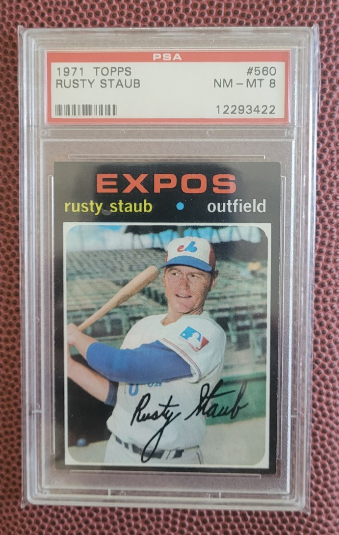 1971 Topps PSA 8 #560 Rusty Staub Montreal Expos