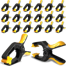 Small Spring Clamps 3 inch - 20 Pack Clamps for Backdrop Stand, Tarps, Crafts 